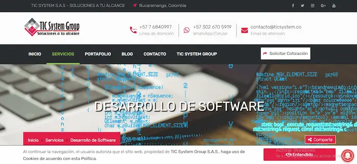 4 mejores empresas de Desarrollo de Software en Bucaramanga Colombia Empresa Tic System Group